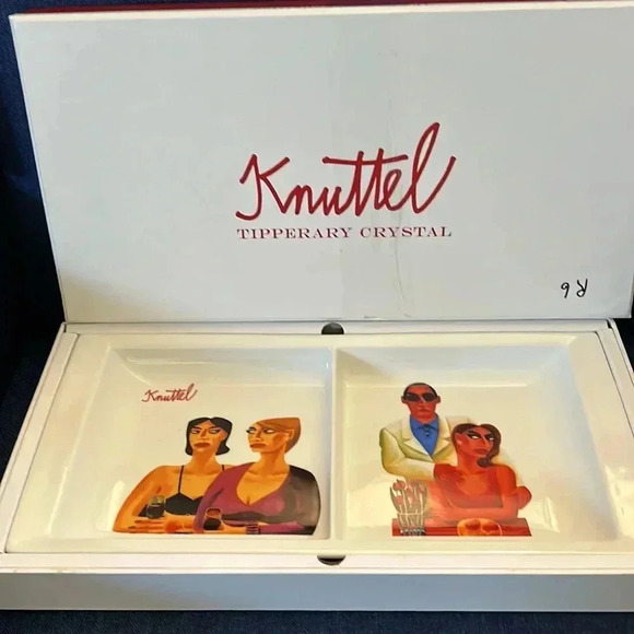 Knuttel Tipperary Crystal Party Dish - Picture 1 of 5